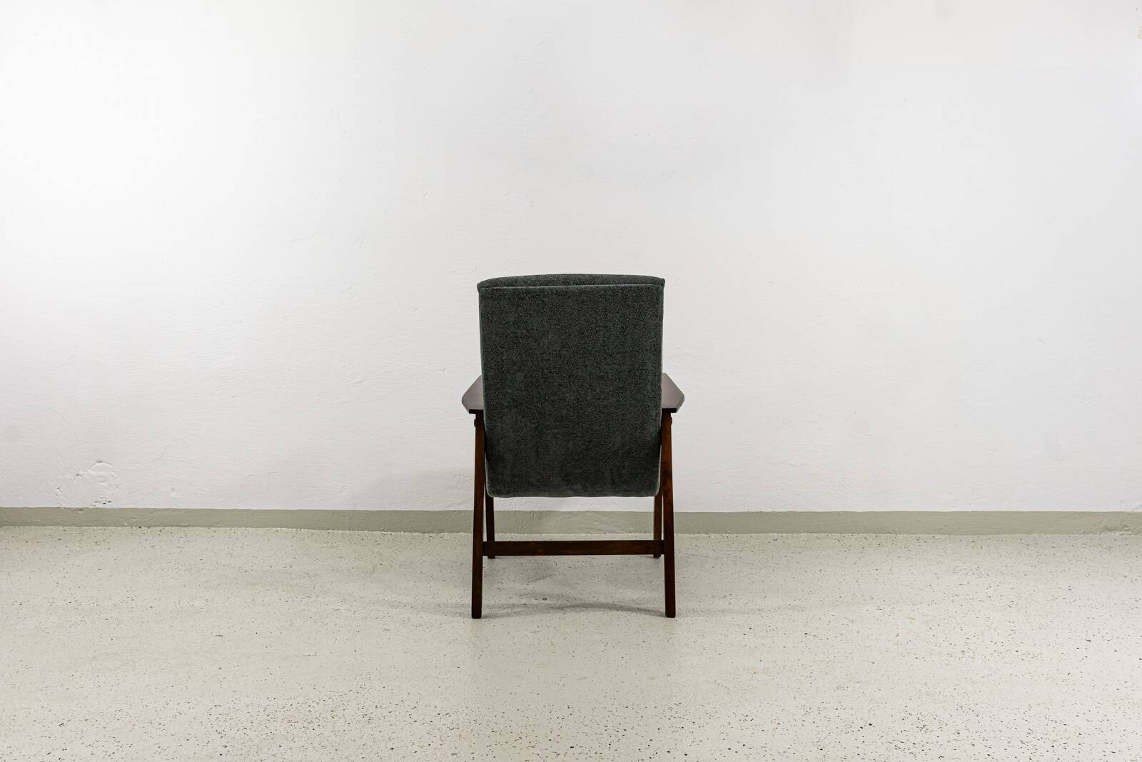 Mid-Century Grey Armchair, 1960's, Poland