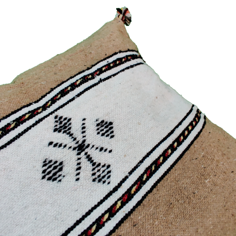 Berber beige cushion and Moroccan cream