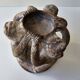 Terracotta Candle Holder Dancing 3 Aztec Characters - Tribal Art