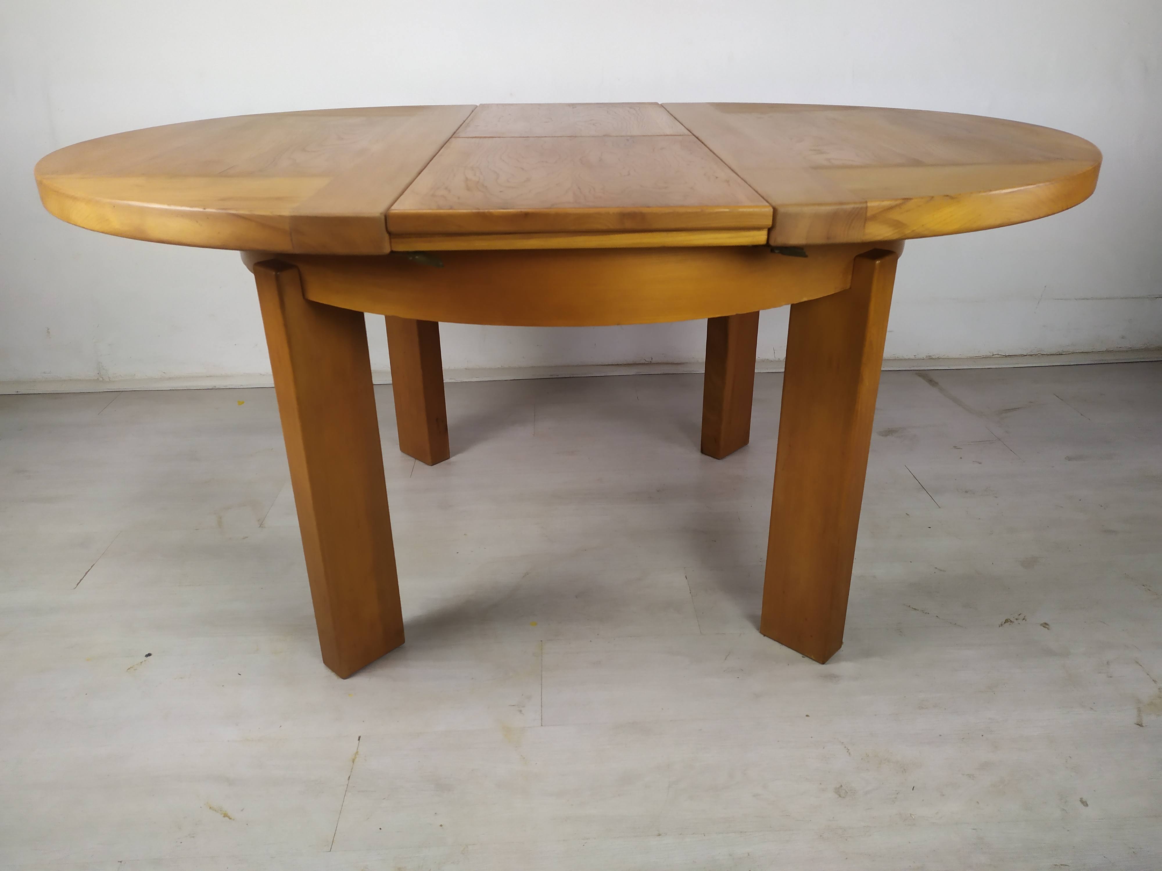 Renewed elm round table