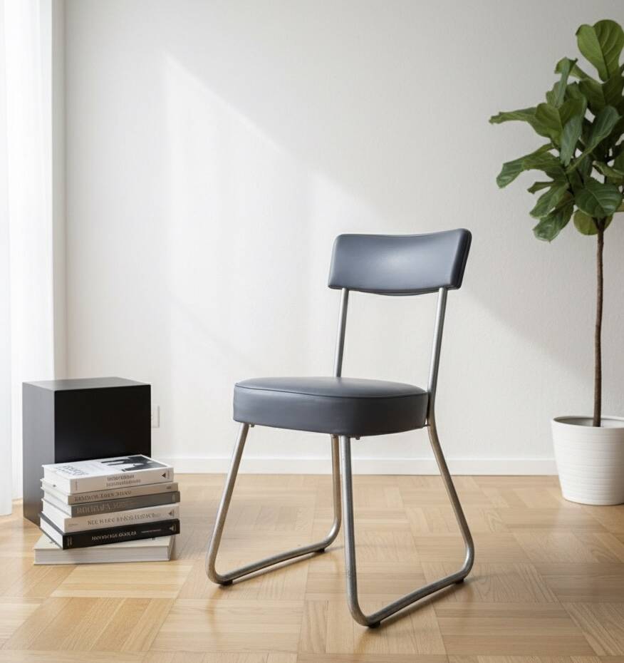 Chaise Designer "Ronéo" années 50 – style industriel - mid-century