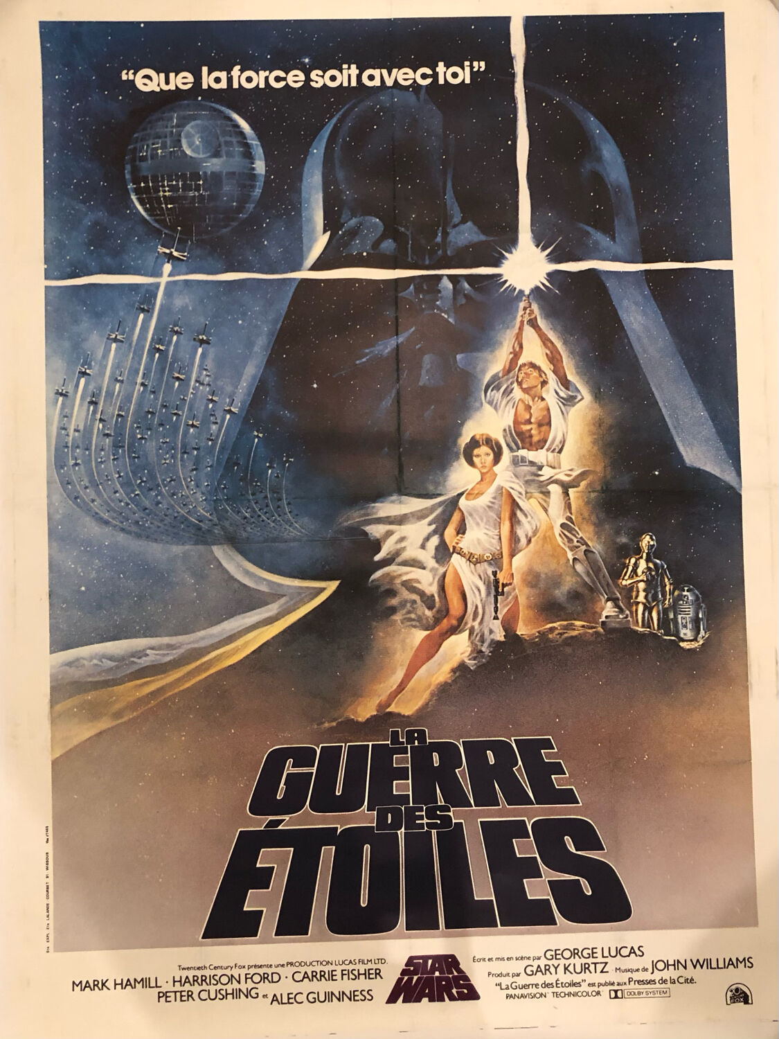 Original vintage cinema poster "Star Wars" 1977