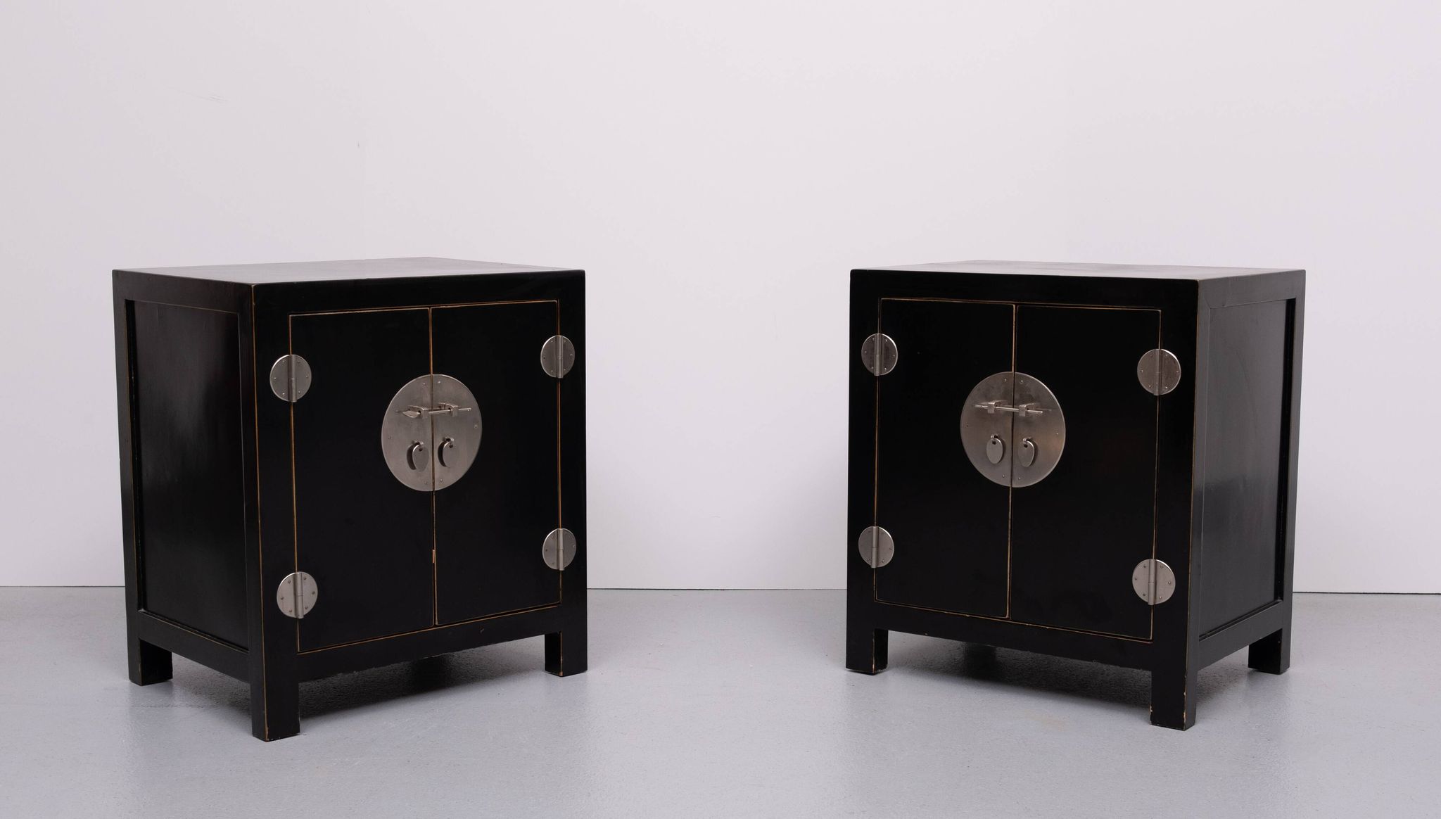 pair Chinese Black Night stands 1970s