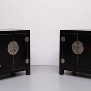 pair Chinese Black Night stands 1970s