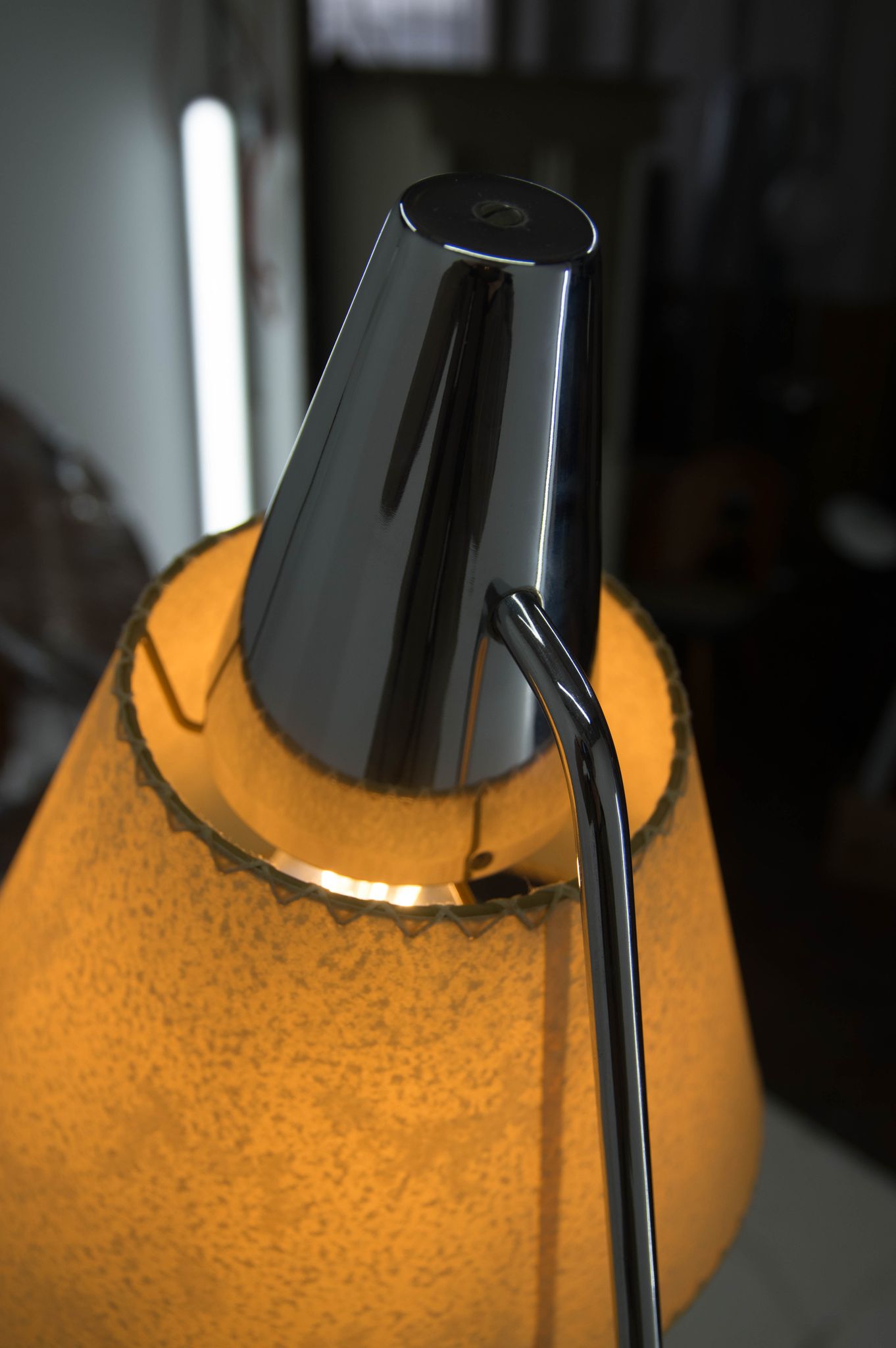 Floor lamp by Hurka for Napako, 1950s, restored
