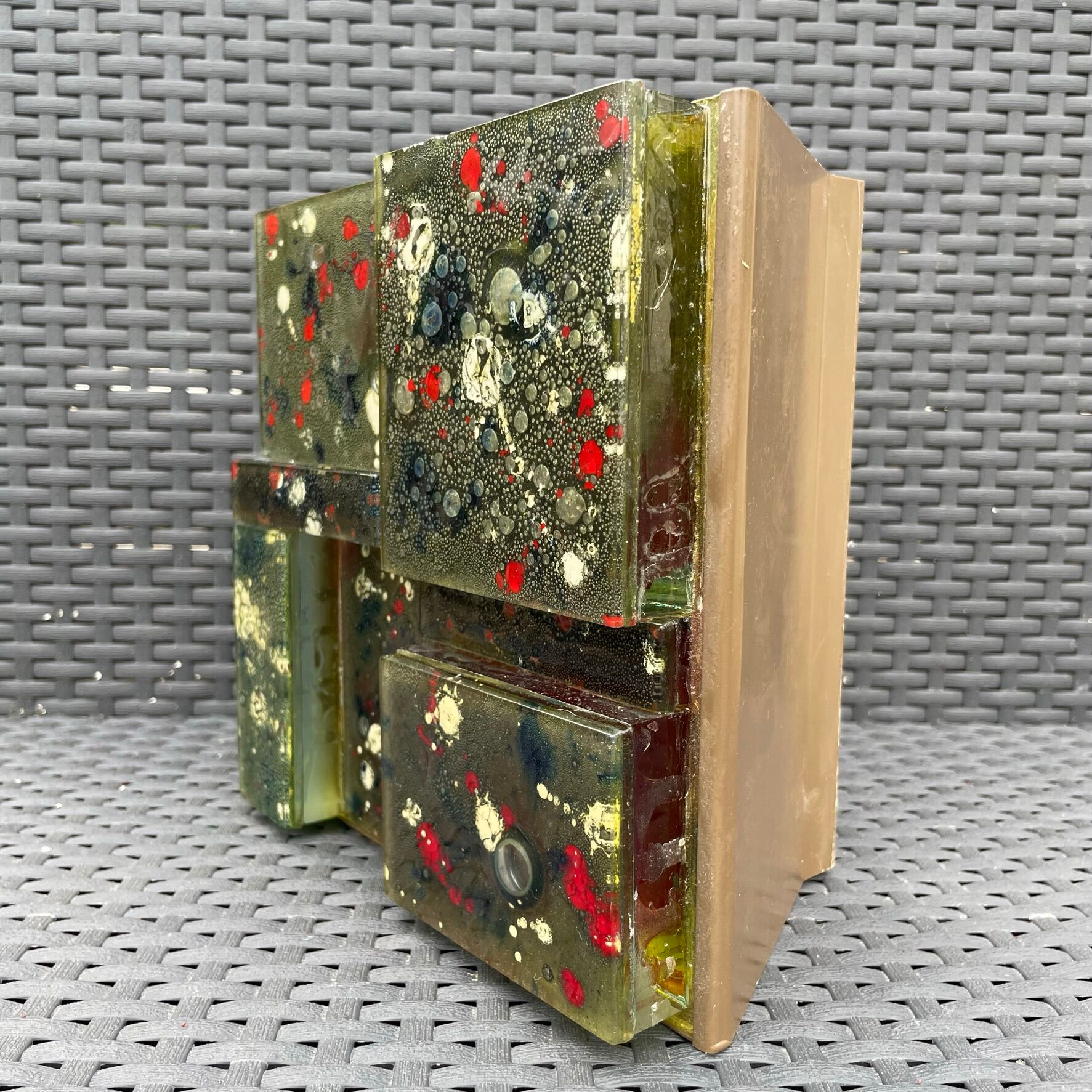 Glass wall lamp by Willem Van Oyen for RAAK Amsterdam, 1960