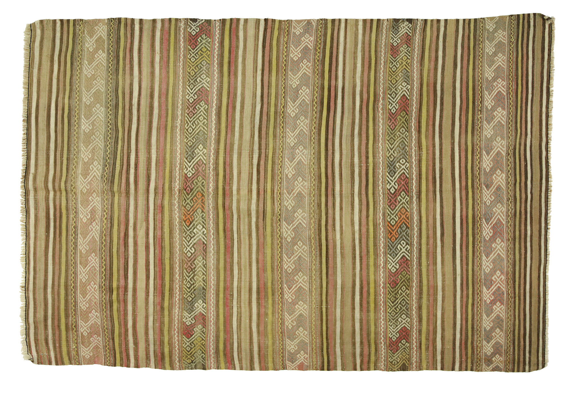 Anatolian handmade kilim rug 226 cm x 149 cm