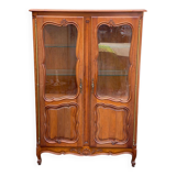 Louis XV display case in solid wood