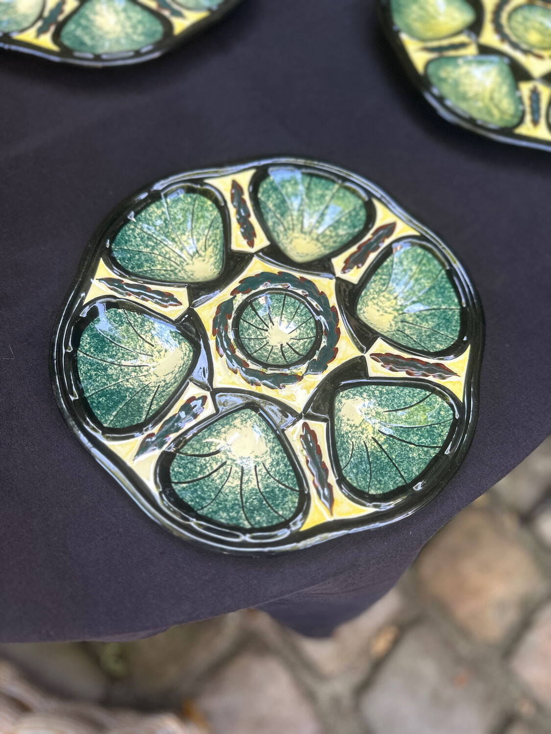 6 oyster plates