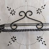 Spice rack in black openwork metal