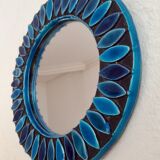Ceramic mirror 70s diameter 15 cm