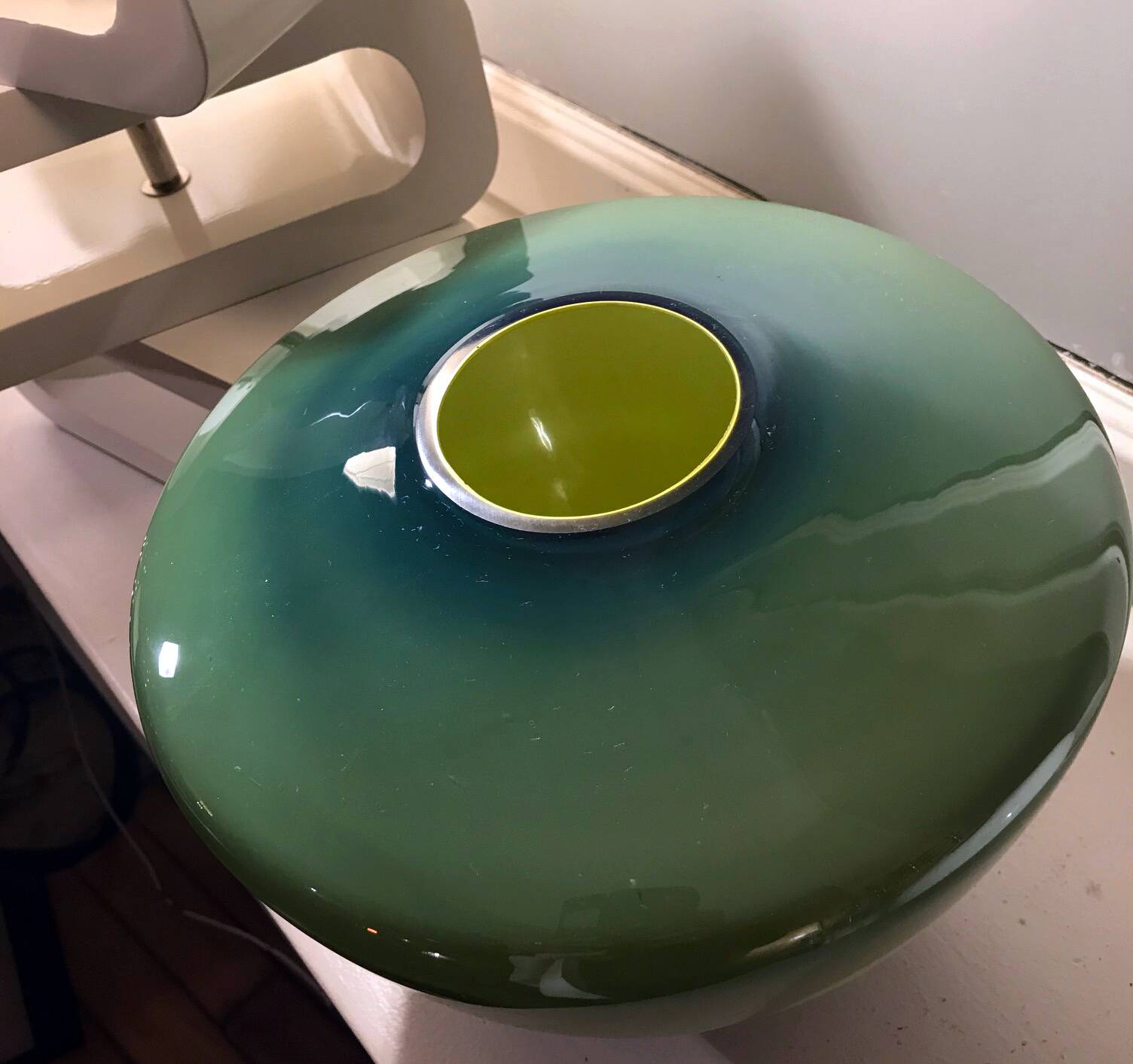 Large Vintage Vase • Incamiciato • Glass • Murano • 1960