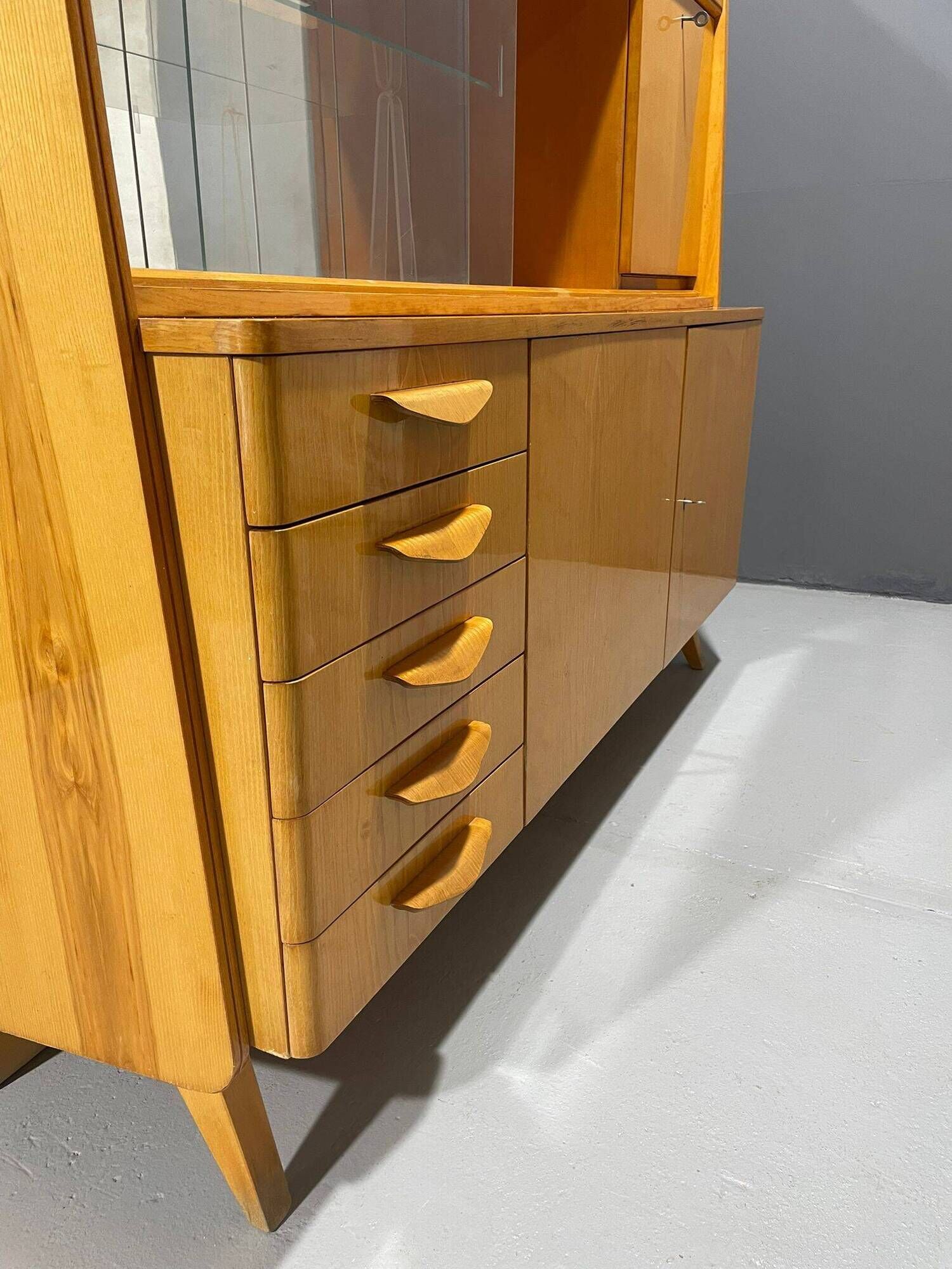 Original 1960s Mid-Century Highboard by František Jirák for Tatra Nábytok