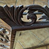 Carved wooden frame mirror