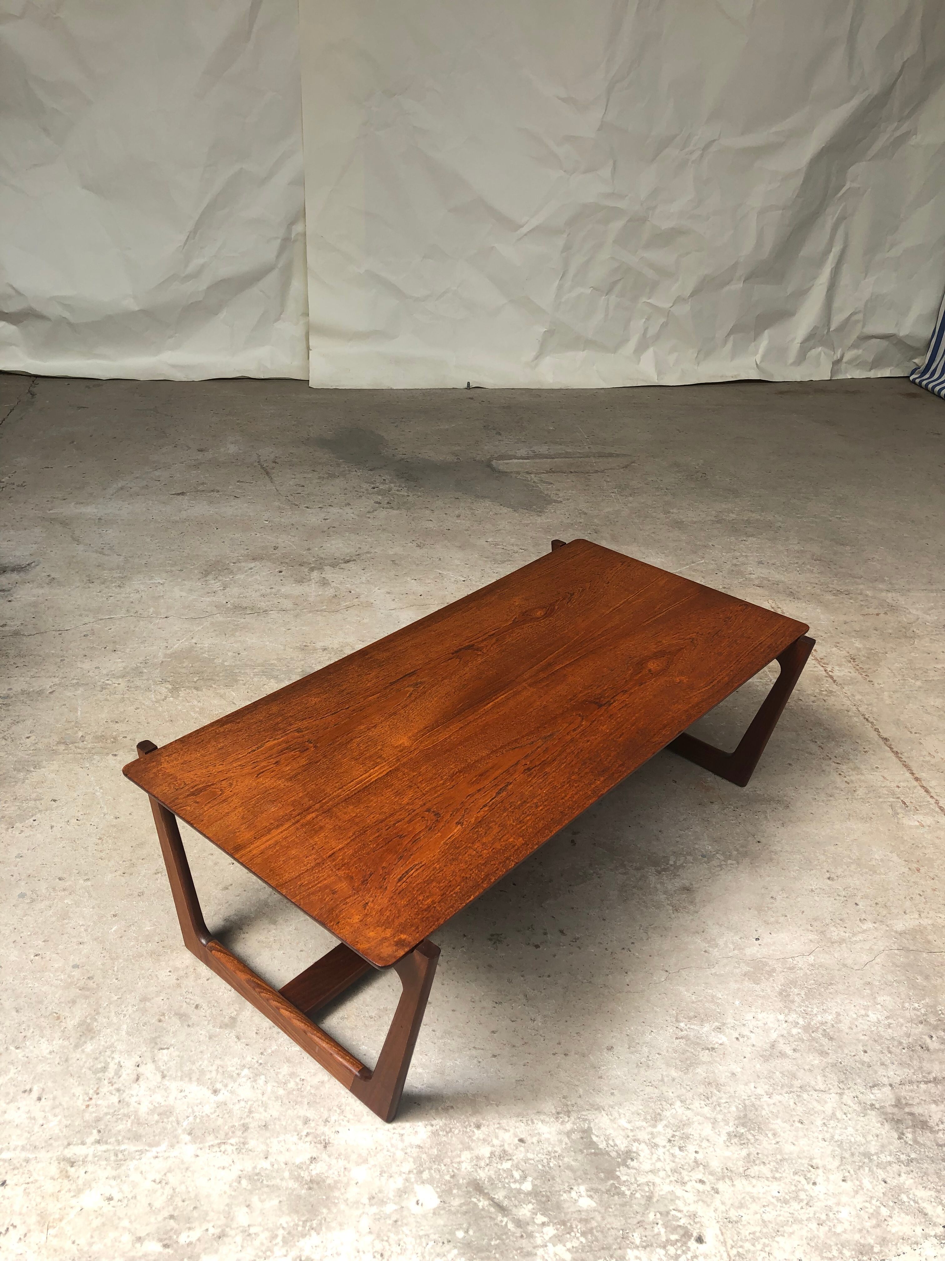 Vintage mid century  teak coffee table