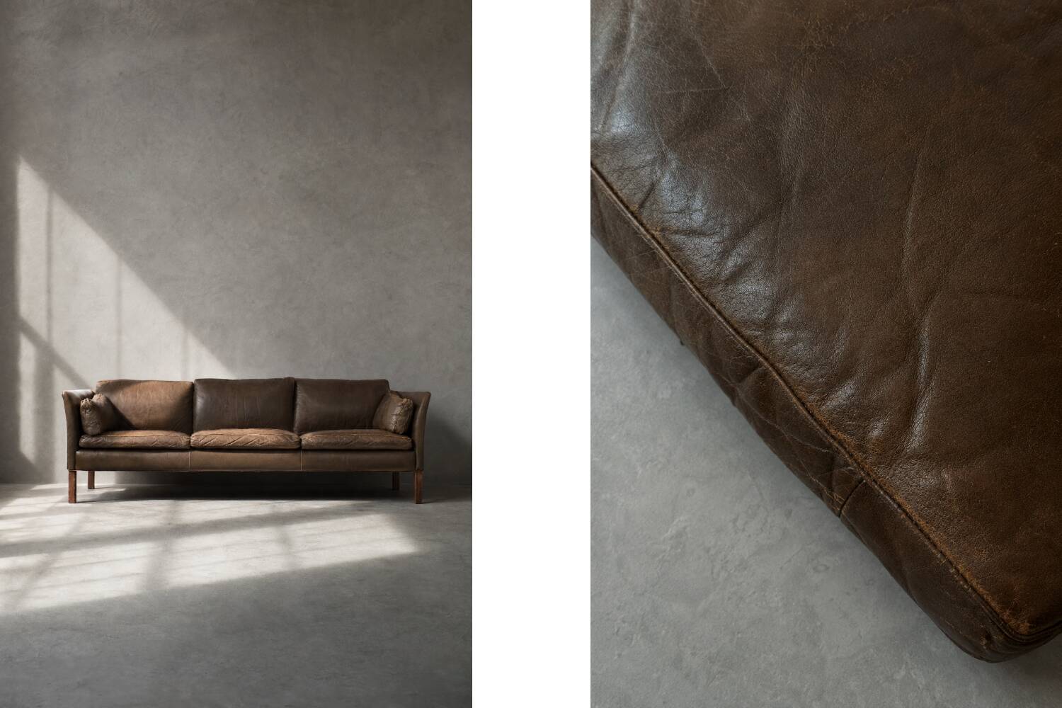 Mid-Century Modern Vintage Leather Cromwell Sofa by Arne Norell, 1960s