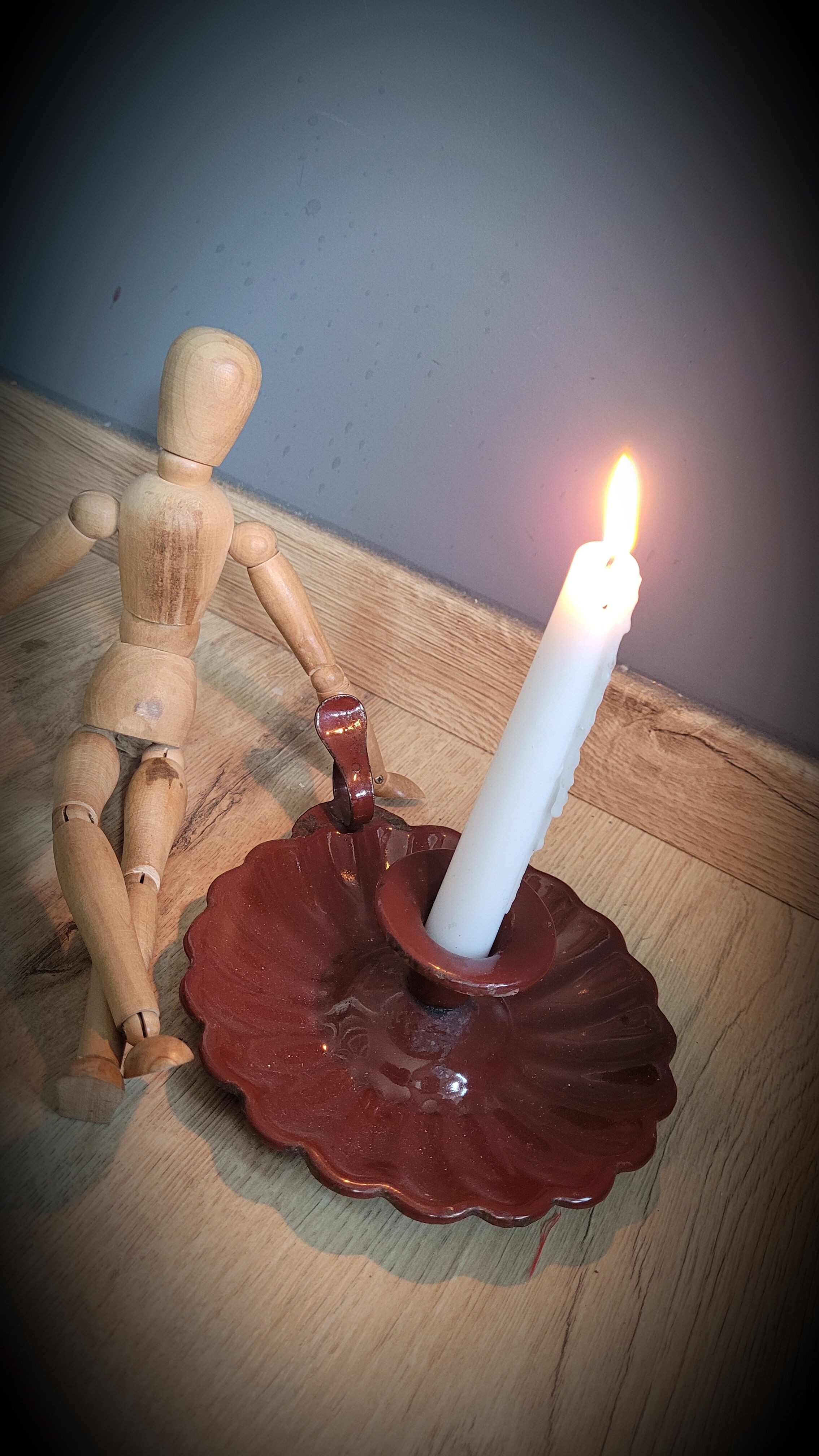 BHV MARAIS enamelled candle holder