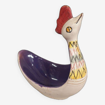 Italian ceramic rooster tray