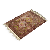 Tapis oriental turkmène Ersari vintage tissé à la main, années 1950