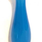 Blue opaline footed vase