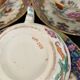 Ensemble 6 tasses et ss tasses porcelaine anglaise milieu XIXeme