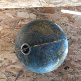 Old glass globe world map 1963