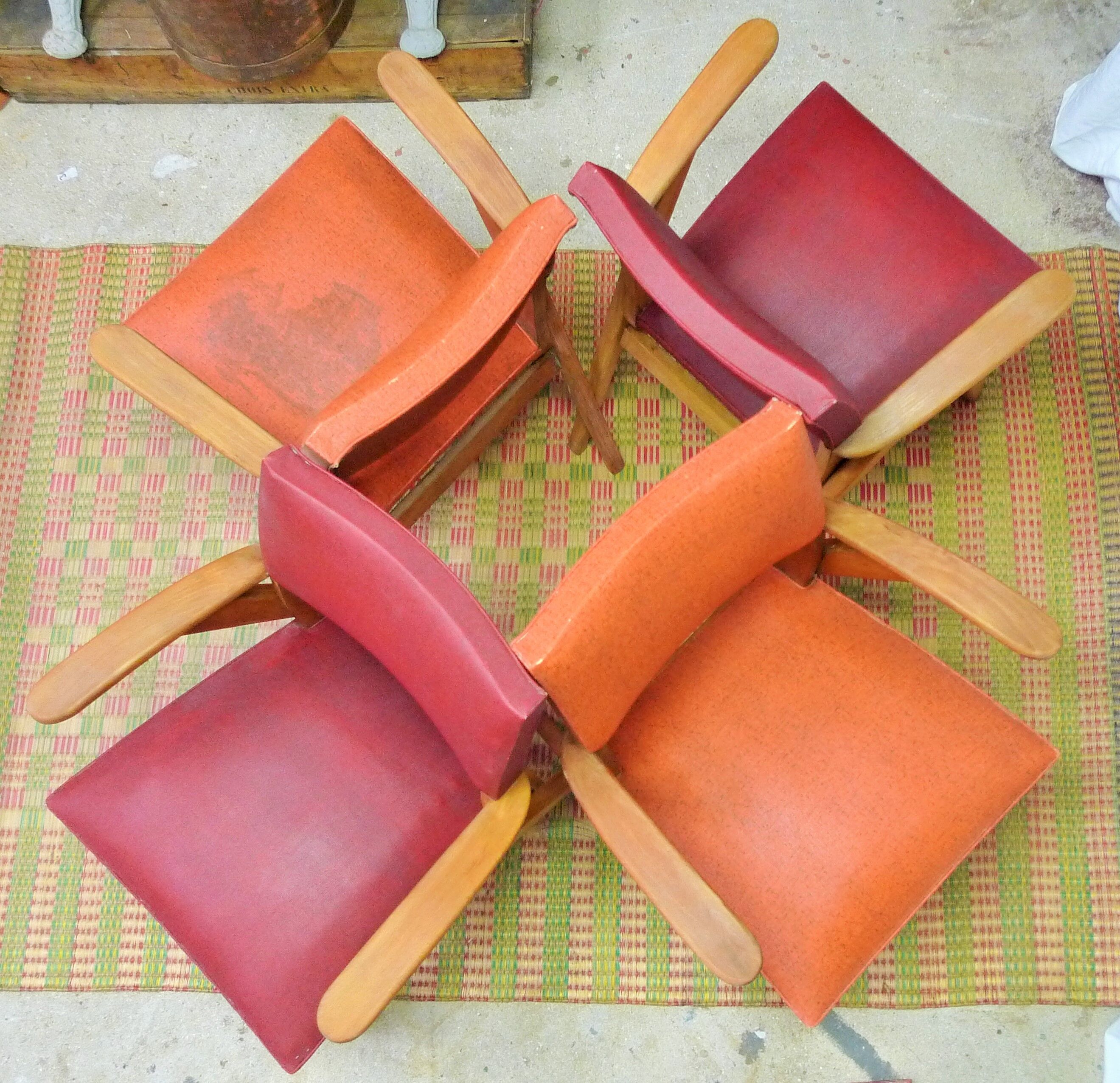 Series of 4 seats 60s
