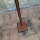 Floor lamp, vintage 80's reading light in elm burrier style, designed by robert de schuytener