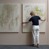 'May' by Megan Wheatley Large Abstract Painting