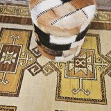 Patchwork pouf or stool from the 1980s