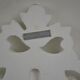 Pair of white patinated wood wall lamps
