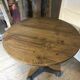 Foot cast iron bistro table on wheels 1930