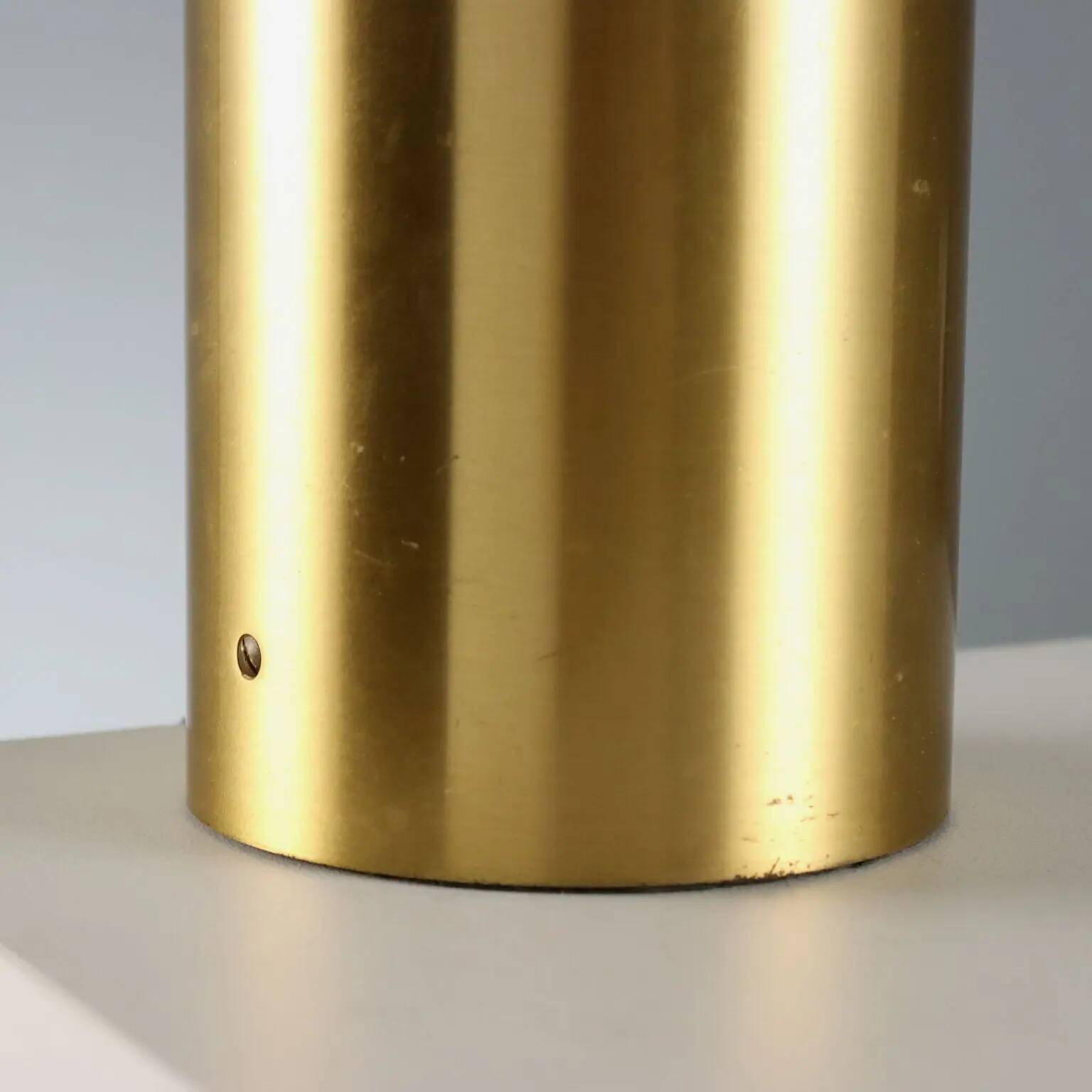 Vintage brass table lamp, minimalist design, Italy, 1960s-1970s