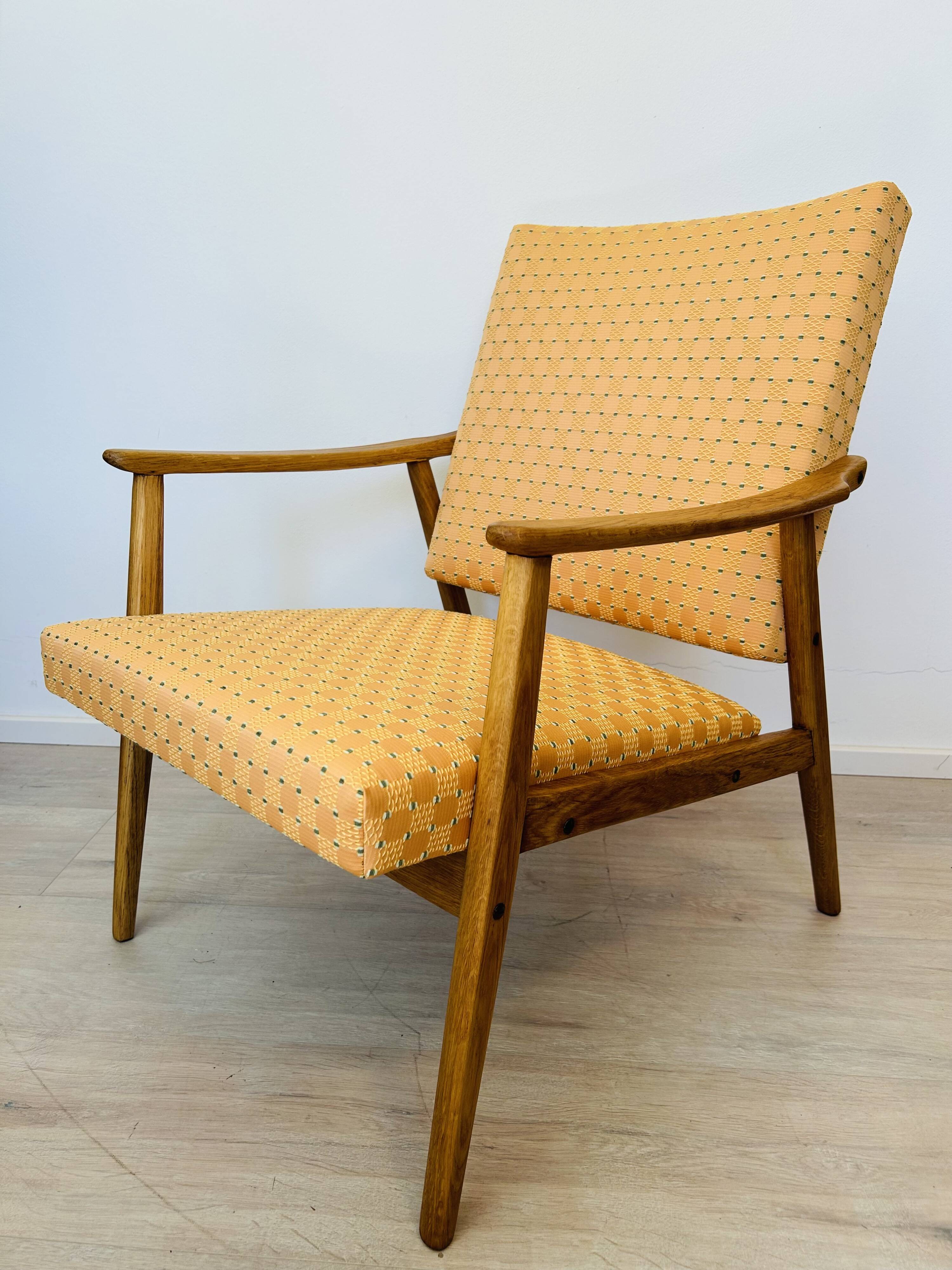 Vintage Lounge Armchair from Czechoslovakia 1960’s