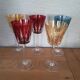 5 verres en cristal de Fains les source de la Meuse