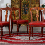 Set of four chairs of Victorian