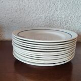 Service of 34 Pieces Wolves Mill and Orchies Hamage France 50s-60s