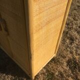 Vintage rattan shelf