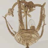 Gilded metal chandelier