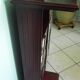 Wooden extra cabinet (selette), 2 interior storage spaces with 6 modular shelves