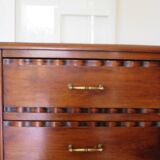 Vintage - Commode 4 tiroirs – Style Art déco - bois massif