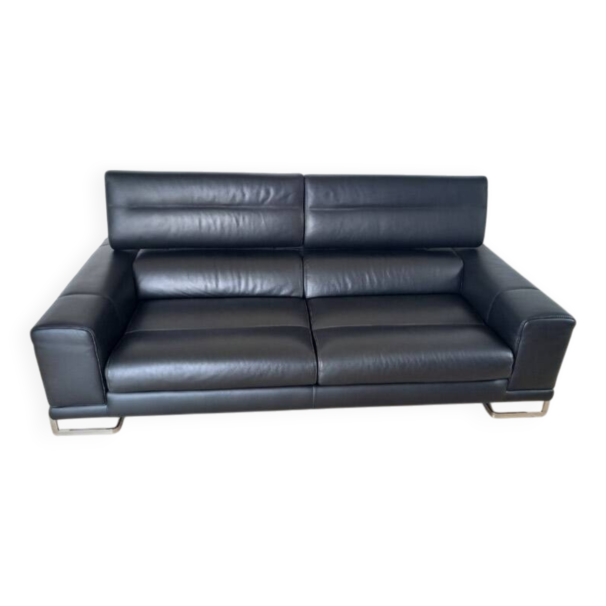 3-seater leather sofa Roche Bobois