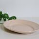 Oval dish in pink ceramic, art deco, 1930, digoin, french manufacture