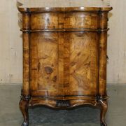 Antique Italian writing desk in olive wood circa 1860
