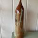 Glazed stoneware wall vase with tree decoration – ca. 1960–1980
