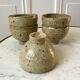 lot de 5 petits bols en céramique / grès émaillé / poterie artisanale années 70
