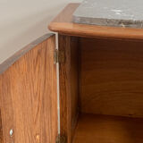 Low cabinet 2 doors with marble