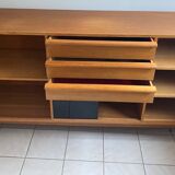 Enfilade 1960s en bois clair