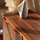 Vintage zebrano and walnut furniture from Morris of Glasgow.