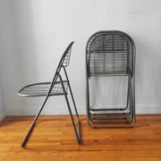 4 vintage folding chairs 1980 Niels Gammelgaard
